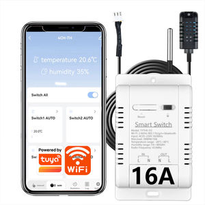 TY-TDQ-16A-220v Tuya WiFi Interrupteur de température et d'humidité, contrôleur de capteur de température et d'humidité 16A/20A avec surveillance des données de puissance - Product Image 1