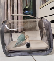 Sac à dos pour oiseaux en tissu Oxford, transporteur portable d'extérieur pour petits oiseaux, confortable et respirant