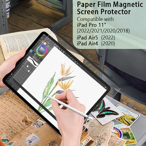 Protector de pantalla de papel magnético extraíble para iPad Pro, 11 pulgadas, 2021/<span class=keywords><strong>2020</strong></span>/2018, iPad Air 5, 2022, iPad Air 4, <span class=keywords><strong>2020</strong></span> - Product Image 3