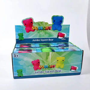 Eco-Friendly Giant Bear Squishy Anti-Stress Toy Soft Stretchy TPR Sensory <b>Fidget</b> Toy for Heavy Anxiety Relief Novelty Gift - Product Image 2