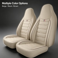 Housse de siège de voiture complète en cuir PU de luxe OEM ODM, respirante et moderne, toutes saisons, pour berline, SUV, camionnette, avec couleur optionnelle