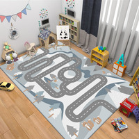 Soft Comfortable Durable Carpet Living Room and Bedroom Luxury Beside Rug Home Crystal Velvet Print Area Rugs Living Room Carpet