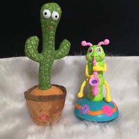 Peluche Cactus Dansant Hilarante Style TikTok Qui Parle et Répète des Phrases pour Bébés de 0 à 15 Ans, 33 cm, Remplissage Coton PP