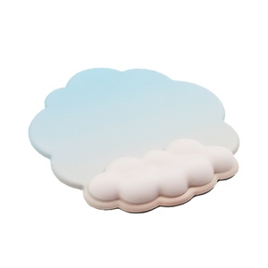 Support ergonomique pour poignets et coudes, tapis de souris personnalisé en forme de nuage, repose-poignets pour clavier et souris pour ordinateur avec base en PU - Product Image 5