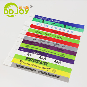 Tùy Chỉnh Không Thấm Nước Phong Cách Cổ Giấy Đảng Nhập học Vé Dây Đeo Cổ Tay Mã QR In Kỹ Thuật Số Cho Các Sự Kiện Lễ Hội - Product Image 2