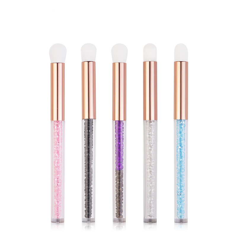 Acrylic Crystal Handle Lash Cleaning Brush Private Label Cleaning Brush Eyelash Brush For Cleaning