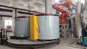 Новая энергосберегающая электрическая ротационная печь для термообработки и плавки металлов с двумя камерами, 380В - Product Image 4