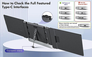 Extensor de pantalla portatil 14 "Full HD 1080P convierta su máy tính xách tay En 3 pantallas, tương thích Windows/Mac/Android - Product Image 2