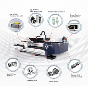 1530 1.5kw 2kw 3kw 6kw Máquina de corte por láser de fibra Cnc Placa de fibra y tubería Tubo de acero al carbono y máquina de corte de chapa - Product Image 6
