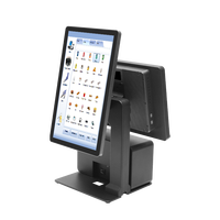 Taixun 15.6" Smart POS A1563L9, FHD Alum Win/Android, Sistema POS de 15.6 Pulgadas con Impresora para Cocina