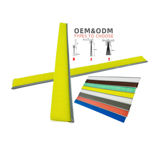Chất lượng cao f loại cửa ngưỡng weatherstrip Nylon Dải bàn chải với nhôm hồ sơ - Product Image 1