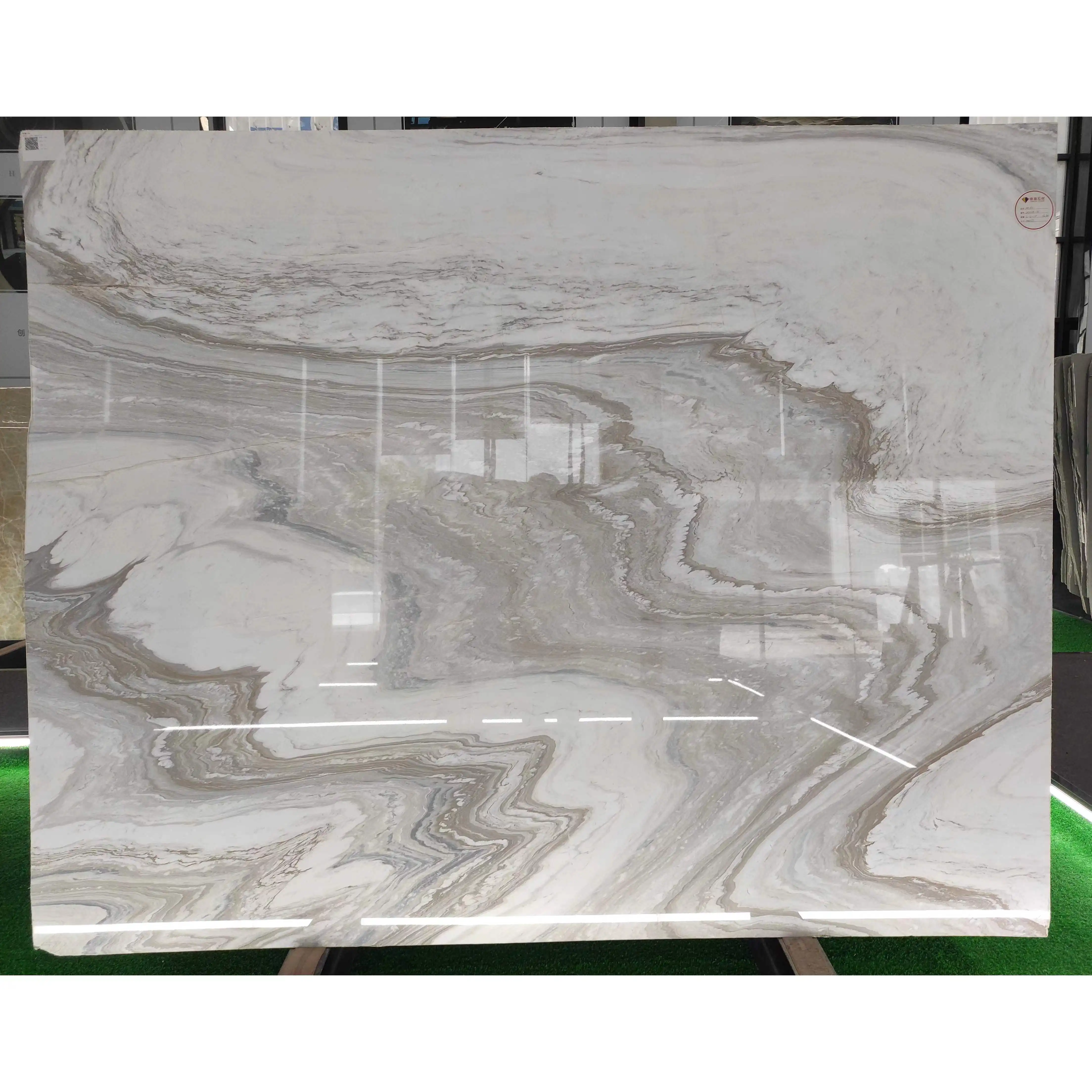 Offre Spéciale Volakas marbre blanc grande dalle pierre naturelle pour comptoir dessus de table panneau mural carreaux de sol carreaux muraux