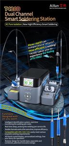 JCID AIXUN T420D Löt station Intelligente Zweikanal-Schweiß station für die Reparatur von Telefon platinen mit T245 T210 T115 Griffs pitze - Product Image 5