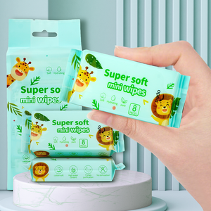Custom Private Logo Love of Dream Non-Woven Mini Canister Wet <strong>Wipes</strong> Barrel Tissue for <strong>Babies</strong> 80 Count Cleaning - Product Image 4