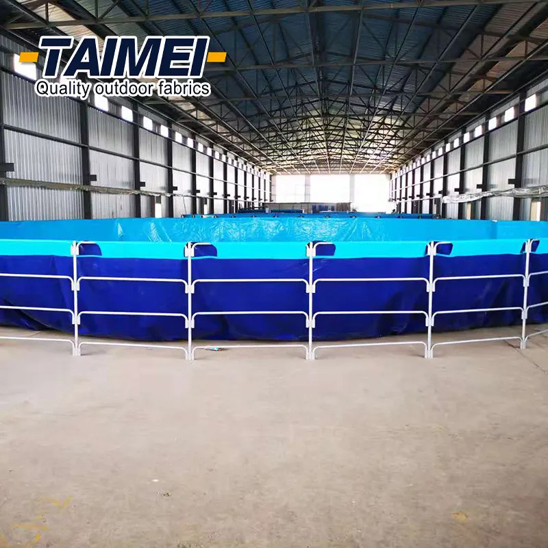 Recirculating Aquaculture System Foldable PVC Aquaculture Fish Pond Fish Farming Tanks for Shrimp Fish Raising