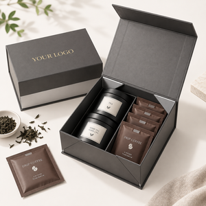 Scatola Rigida Magnetica Pieghevole Personalizzata per Confezioni Regalo <span class=keywords><strong>di</strong></span> Tè, Caffè e Prodotti <span class=keywords><strong>Alimentari</strong></span> - Product Image 1