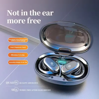 JM05 Écouteurs à conduction d'air sans fil IPX5 avec indicateur de batterie LED Conception non intra-auriculaire Bluexun 5656 Chipset