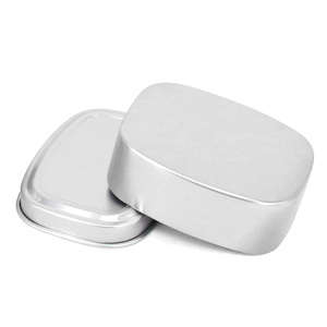 Vuông nhỏ hộp thiếc container Lip Balm tin nhôm kim loại bao bì Nhôm Du Lịch xà phòng tin trường hợp với lỗ - Product Image 2