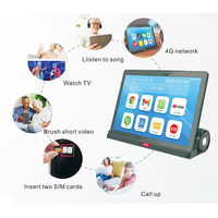 Nueva novela estéreo de 10 pulgadas para Bluetooth música altavoz acoplamiento Senior Tablet PC 4GB RAM 64GB ROM Octa Core Iconos Grandes UI SOS 4G