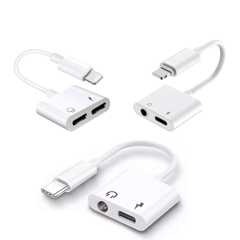 Blanc pour type-c + 3,5 mm