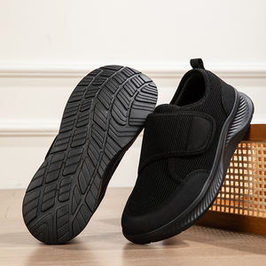 Sepatu Jalan Santai Wanita Model Wide Toe untuk Penderita <span class=keywords><strong>Diabetes</strong></span>, Sneakers Flat, Sepatu Tenis Kasual Musim Semi, Sepatu Vulkanisir, Logo Custom - Product Image 1