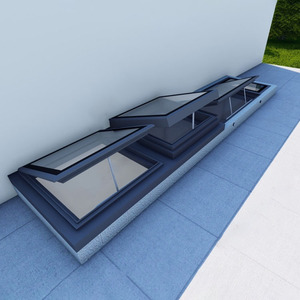 Fenêtre de toit électrique en alliage d'aluminium sur mesure avec télécommande intelligente, double vitrage en verre trempé pour ventilation de grenier et isolation thermique - Product Image 1