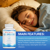 Capsules de mélange d'herbes EZI-BREATHE - Favorise le confort nasal et une respiration claire avec 6 ingrédients botaniques