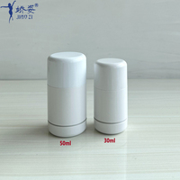 Récipient rond rempli de bâton de déodorant en ABS de 30ml 50ml