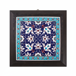 Azulejo Turco Pintado a Mano con Marco de Cerámica - Product Image 2