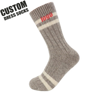 <span class=keywords><strong>Chaussettes</strong></span> en tricot de laine mérinos 92% pour hommes et femmes Crew Cozy Heavyweight Hiking Skiing Outdoor Super-Soft - Product Image 1