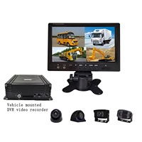 Système de caméra DVR portable Firecore HX-07 universel 7 pouces TFT 1024x600 avec amplificateur et télécommande pour la sécurité des voitures et des bus