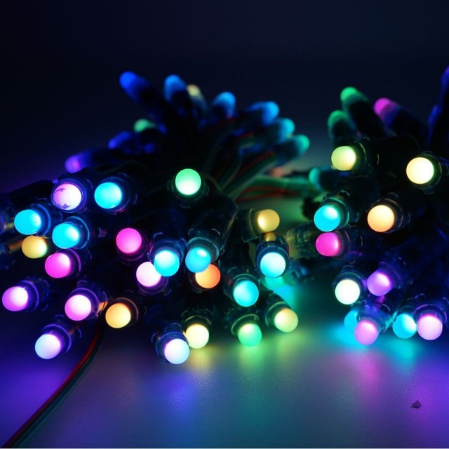 Rgb pixel Light Digital 12mm Bullet Pixels WS2811 LED Module Light Waterproof 5V RGB Bullet Module Strings