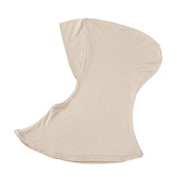 Balaclava musulmane au crochet faite à la main avec broderie de chaîne de perles et motif ajouré, accents de perles scintillantes