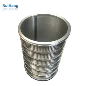 Professional production Stainless Steel 304 / 316 Wedge Wire Wrapped Slotted Screen Pipe For Filtration