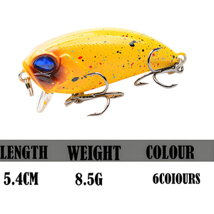 เหยื่อตก<span class=keywords><strong>ปลา</strong></span>แบบลอยน้ำ 5.3 ซม./8.5 กรัม เหยื่อปลอมแบบ Crankbait Jerkbait Wobbler มีเสียงดังดัง พร้อมตะขอสามทาง สำหรับตก<span class=keywords><strong>ปลา</strong></span>แบส <span class=keywords><strong>ปลา</strong></span>ไพค์ <span class=keywords><strong>ปลา</strong></span>เทราต์ น้ำเค็ม น้ำจืด - Product Image 4