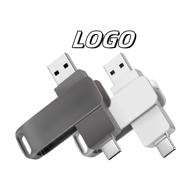 X527-1 Oscoo New Dual USB 3.1 Gen1 Type-C & a 8GB Zinc Alloy Flash Drive