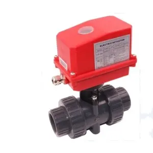 CTF -002 actuator गेंद मोटर UPVC वाल्व उच्च दक्षता 220V 1 इंच पीवीसी पानी प्लास्टिक धागा बिजली गेंद वाल्व