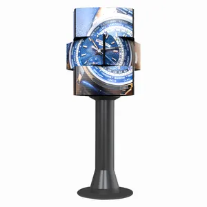 kreativ led drehbildschirm p2 innen drehbar led-display 360 grad kommerzielle werbetafel
