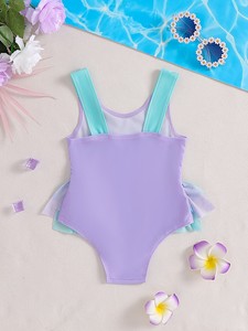 Nouveau maillot <span class=keywords><strong>de</strong></span> bain une pièce tendance pour bébé fille, imprimé licorne, doux, sans manches, coupe triangulaire, collection été - Product Image 2