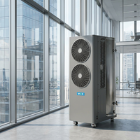 Chauffe-eau extérieur à pompe à chaleur 420L 1.5HP pour projet CVC, cycle fluoré, double ventilateur, réservoir intérieur en acier pour entreprise d'installation