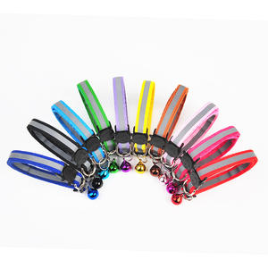 Collares Reflectantes para Gatos de Poliéster con Hebilla de Seguridad y Cascabeles, Collar para Gatitos con Etiqueta para Nombre, Ajustable y Moderno - Product Image 5