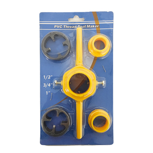 6-piece 4-point 6-point Plastic Pipe Tapping <b>Tool</b> PVC Water Pipe Die Tap Set Manual Tap Die Set for PVC PE PPR Water Pipes - Product Image 1