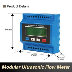 Sensor de flujo modular Clamp‑On para agua fría y caliente DN25‑DN100 RS485 4‑20mA Medidor de flujo ultrasónico - Product Image 4