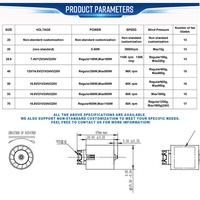 Moteur électrique CC haute vitesse étanche 25 mm BLDC avec contrôleur de vitesse pour robot, ventilateur de bateau et moteur de ventilateur 3-en-1