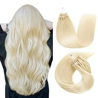 Extensions de cheveux humains Kinky Straight Micro Loop, extensions de cheveux Microlink Birmanes pour femmes noires, extensions de cheveux à micro-anneaux