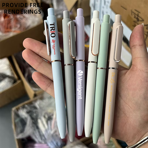Personalizzabile 0.5mm ad alto valore di colore Morandi firma gel penne <span class=keywords><strong>per</strong></span> ufficio commerciale carino stampabile Logo in plastica - Product Image 1