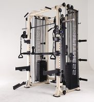Rack de musculation multifonctionnel professionnel, machine Smith à charges réglables, équipement de gym en acier inoxydable EMFitness