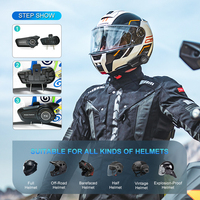 Casque Moto Sans Fil Y50 Étanche avec Autonomie Super Longue et Réponse Automatique pour Casque de Moto