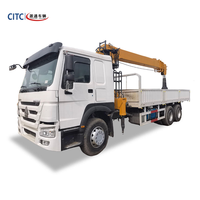 Camion-grue HOWO 6X4 371HP 16T à flèche hydraulique LHD, directement d'usine, pour levage de charges de construction au Cameroun