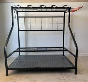 Organizador de Herramientas de Jardín de Metal, Grande y Largo, Práctico, Estante de Almacenamiento de Herramientas de Jardín Pequeño, <span class=keywords><strong>Armario</strong></span> Utilitario para Escobas y Trapeadores - Product Image 3